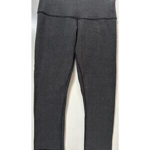 LULULEMON - Smooth Stride Crop Leggings Heather Gray Women's Size 10 Running Gym